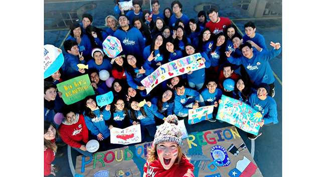 Estudiantes en campamentos
